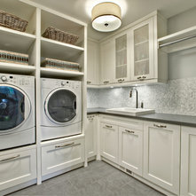 Transitional Laundry Room by Rockwood Custom Homes