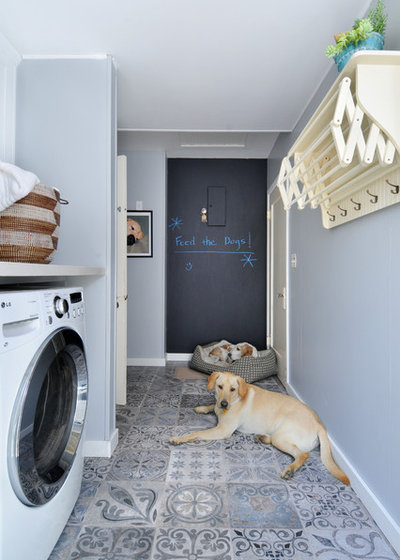 Traditional Laundry Room by Erika Bruder Interior Design LLC