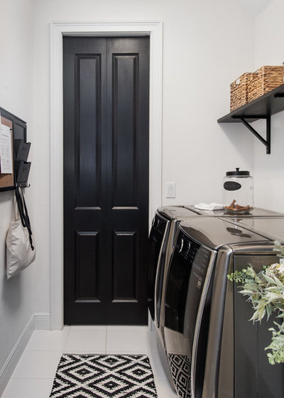 Transitional Laundry Room by Cruz Interiors Inc.