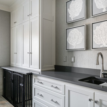 Transitional Laundry & Mud Room Combo in Overland Park, KS