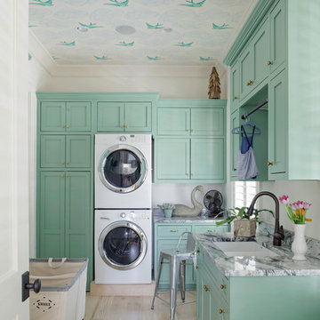 Transitional Laundry Room