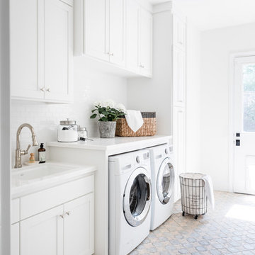Transitional Laundry Room