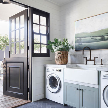 Transitional Laundry Room