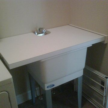 Turn Utility Sink Into Folding Surface/Countertop