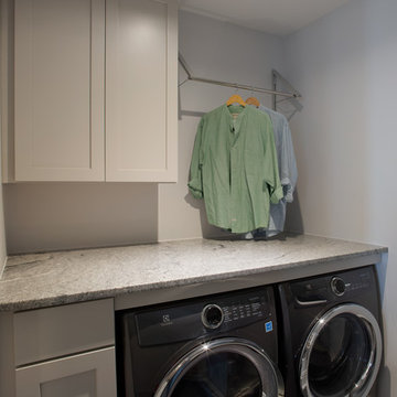 Updated laundry room with ample folding space