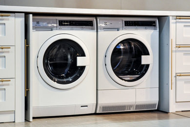 Urban living, compact laundry washing machine and ventless dryer