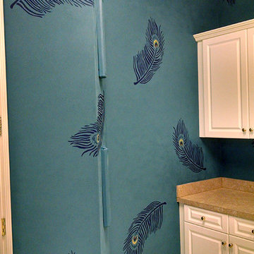 Wall finishes - Peacock Feathers