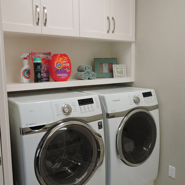 Washer and dryer custom cabinetry