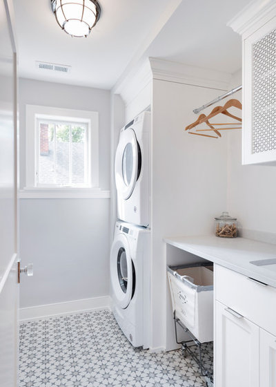 Transitional Laundry Room by Pillar Homes