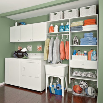 White Laundry Room Hallway