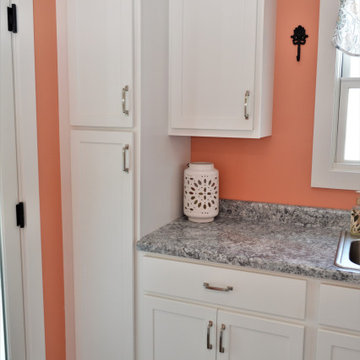 White Modern Farmhouse Kitchen & Baths. Dura Supreme Cabinetry