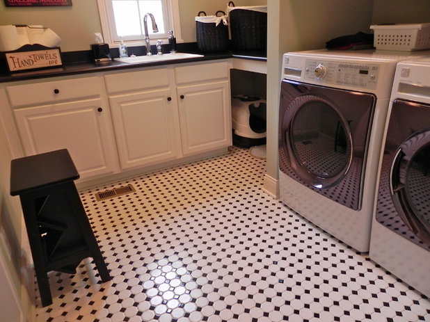 Contemporary Laundry Room by ACo Flooring, Cabinets, Kitchen & Bath Remodel