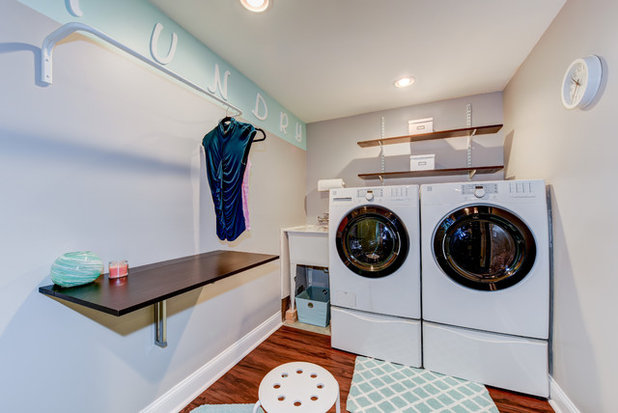 Transitional Utility Room by Trust the Vision Decor