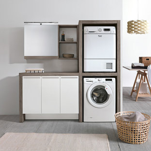 Ispirazione per una lavanderia minimalista
