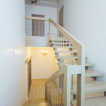 Деревянная лестница в частном доме по ул. Новоилларионовская г. Чебоксары