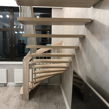 Лестница в двухуровневой квартире