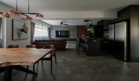 Houzz Tour: Rustic Meets Luxury in This 5-Room Flat