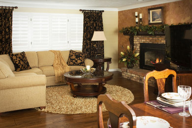 Inspiration for a traditional living room in Denver.
