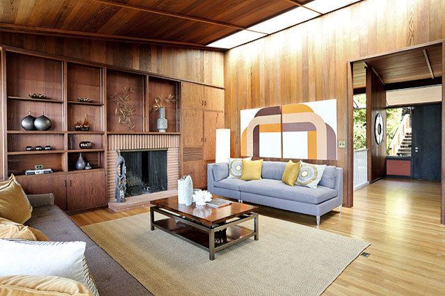Midcentury Living Room by Mid Century Art Supergraphics