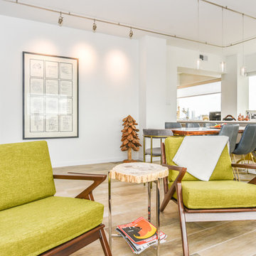 1980s Hi-Rise Condo Goes Mid Century Modern in Houston's Museum District