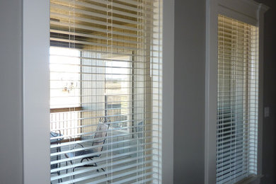 2" Faux Wood Horizontal Blinds with Crown Valance
