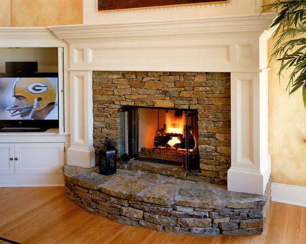 Traditional Living Room by Witt Construction