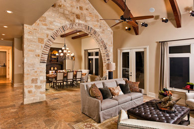Inspiration for a timeless living room remodel in Austin