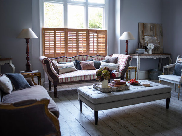 Country Living Room by California Shutters