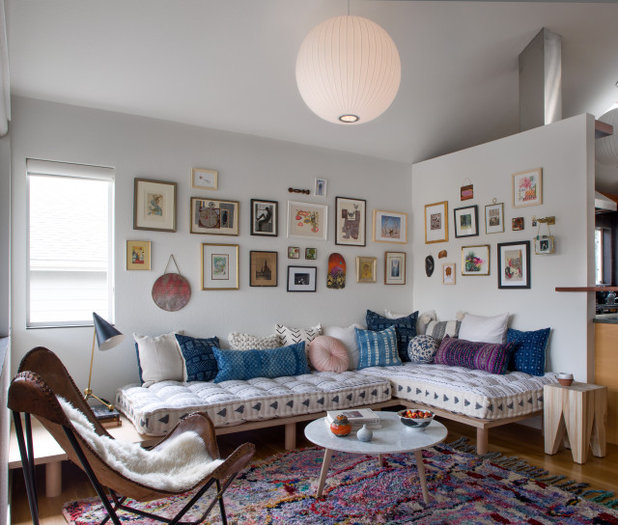 Eclectic Living Room by studiovert environmental + interior design