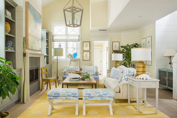 Beach Style Living Room by GEORGE Interior Design