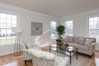 Inspiration for a timeless living room remodel in Philadelphia