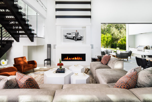 Contemporary Living Room by E2 Homes