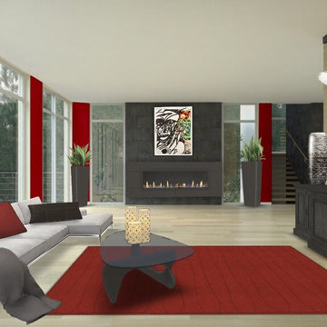 3D Design Renderings: Living Room