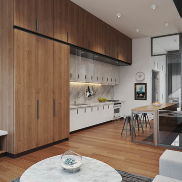 3D Rendering for a modern apartment.