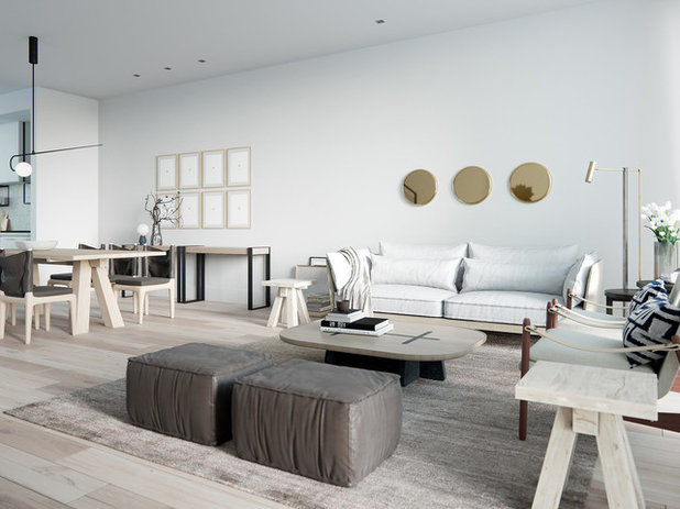Scandinavian Living Room by Lunas Visualization