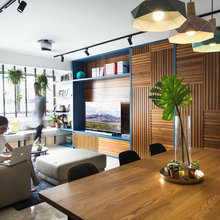 Houzz Tour: Timber Detailing is Celebrated in This 5-Room Flat