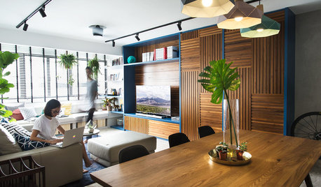 Houzz Tour: Timber Detailing is Celebrated in This 5-Room Flat