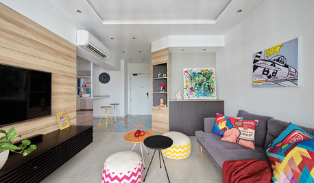 Houzz Tour: Creative Space-Planning ups the Game in This HDB Flat