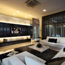 Living room TV wall