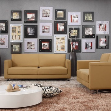 528 Modern Leather Sofa Set