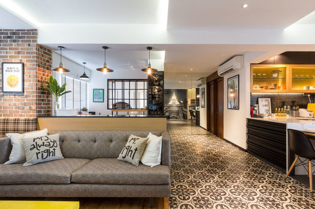 Contemporary Living Room by Fineline Design Pte Ltd