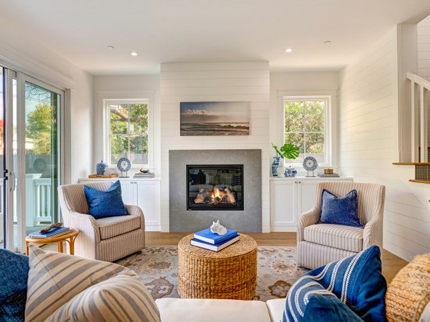 Beach Style Living Room by Alison White Homes