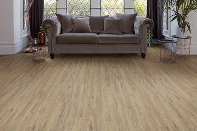 Traditional living room in Manchester with vinyl flooring.