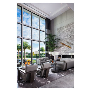 9480 Bent Grass Court Modern Living Room Miami by Lesly Maxwell