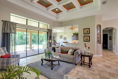 Living room - transitional living room idea in Orlando