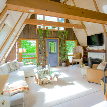 A-Frame Home Cabin Ideas - Front Door