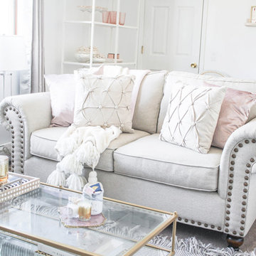 A Glam Living and Bedroom