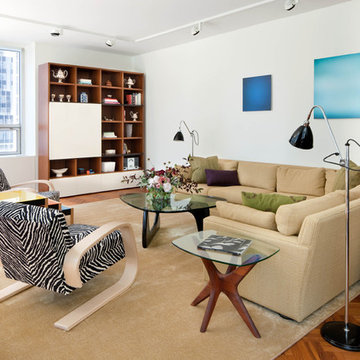 A mix of old and new to create a comfortable living area