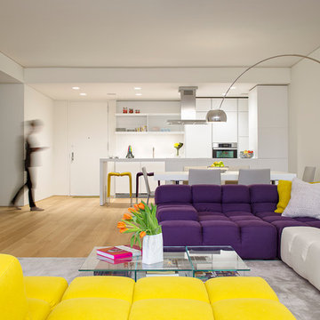 A Pop of Color - Living Room