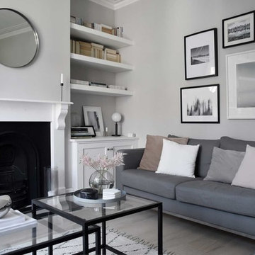 A soft, minimalist lounge makeover